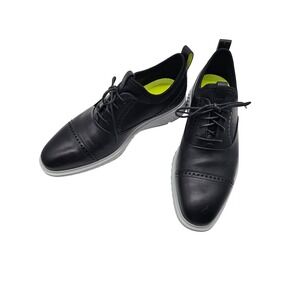 ECCO ST.1 Hybrid Lite Mens Black Leather Cap Toe Oxford Shoes 43 US Sz 9 Sneaker